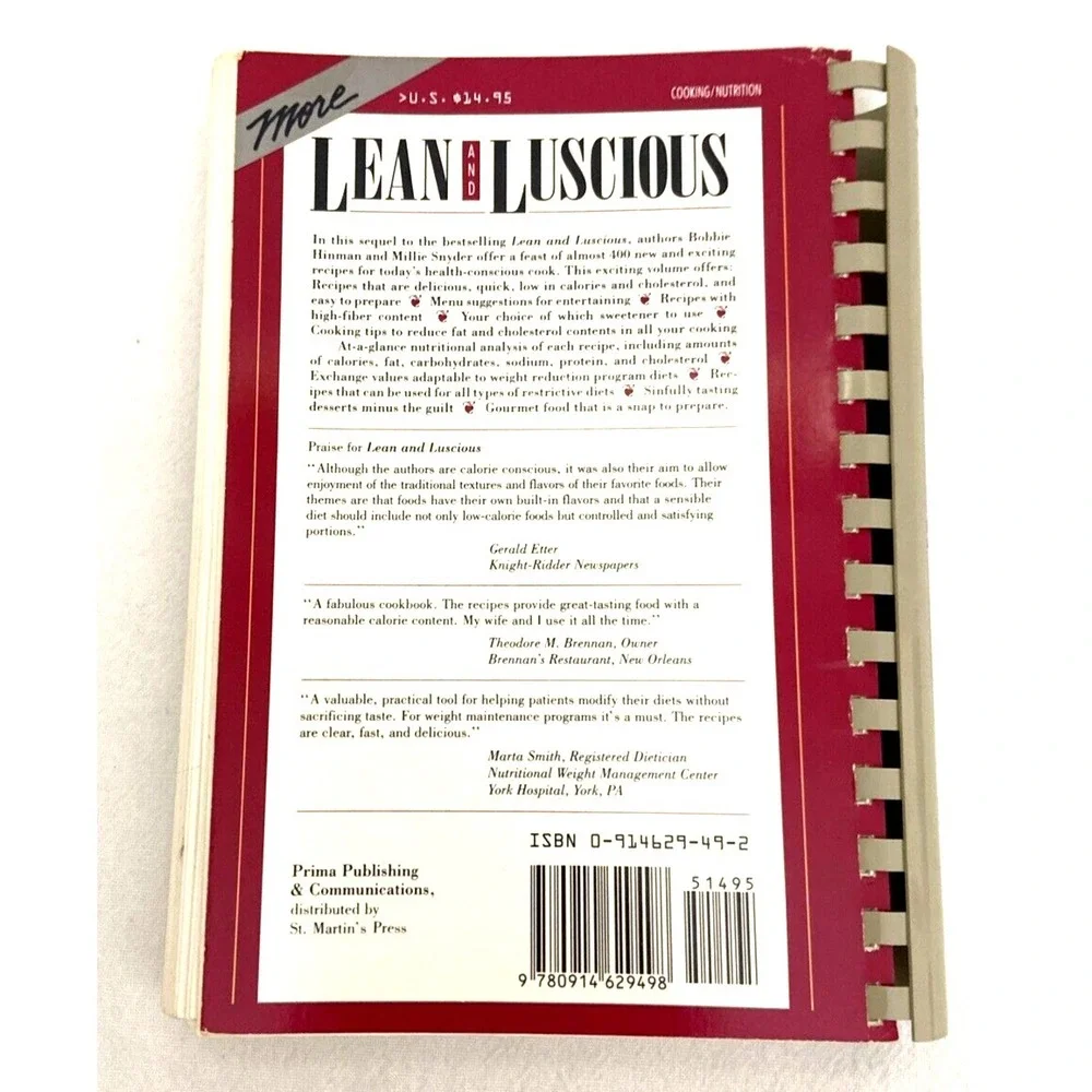 Lean‎ and Luscious & More Lean and Luscious Cookbooks Recipes Healthy Cooking
